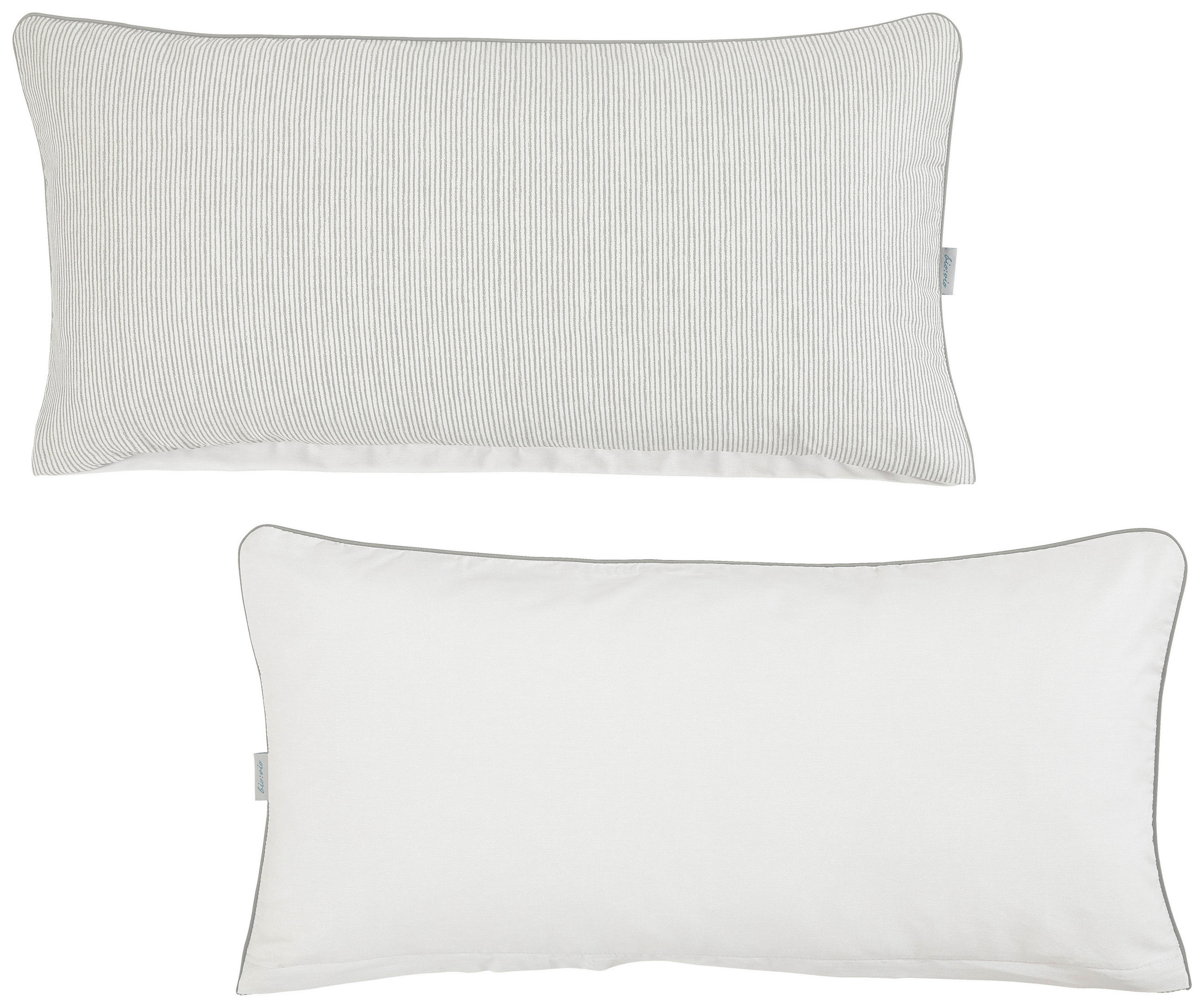 KISSENHÜLLEN-SET WALLE 40/80 cm  - Weiß, KONVENTIONELL, Textil (40/80cm) - Bio:Vio