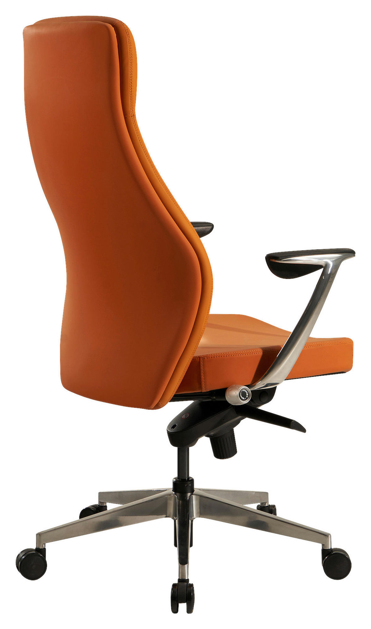 UREDSKA STOLICA  smeđa  tekstil  - srebrne boje/smeđa, Design, tekstil/metal (74/125/74cm) - MID.YOU