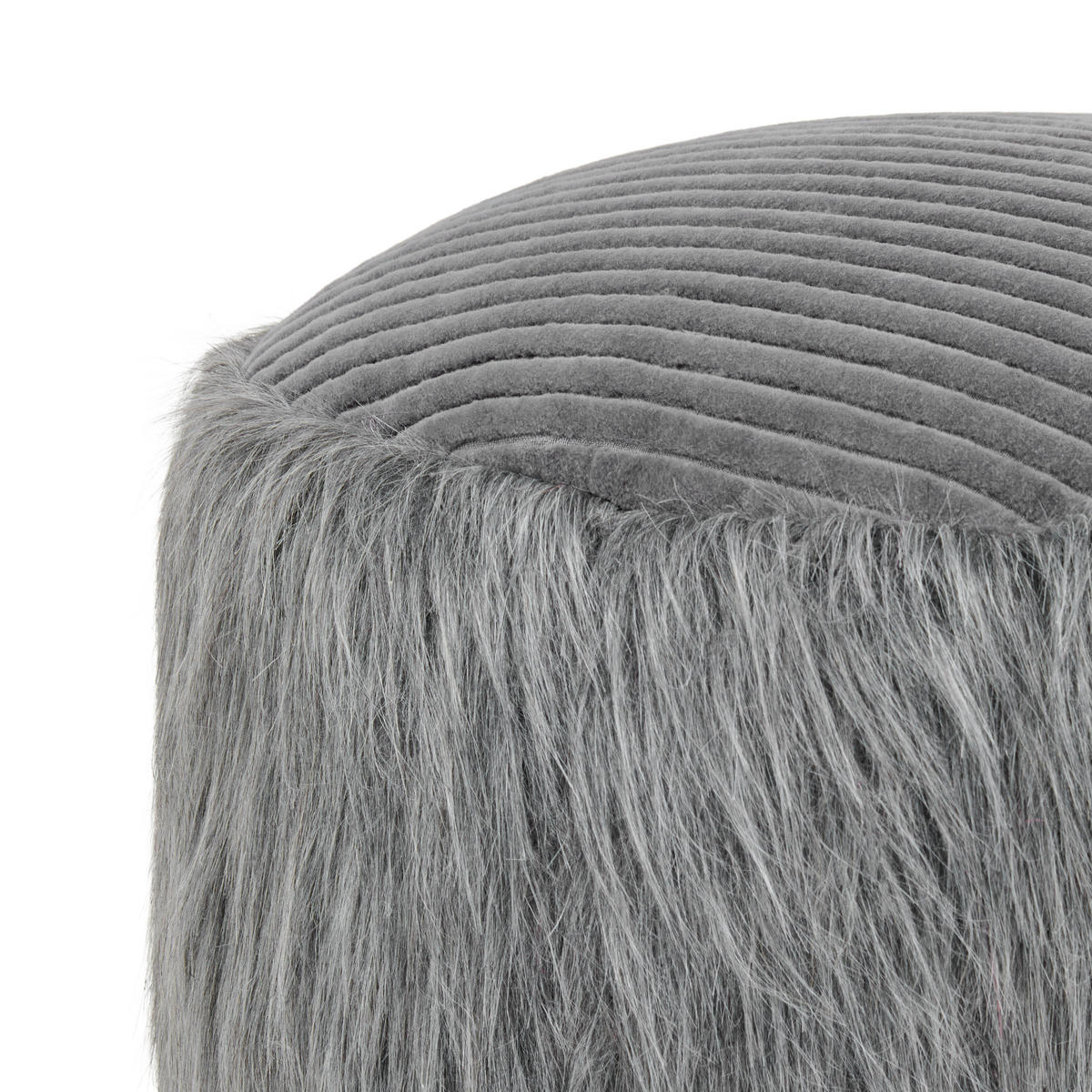 HOCKER in Textil Braun  - Braun, Trend, Textil (45/45/38cm) - Novel