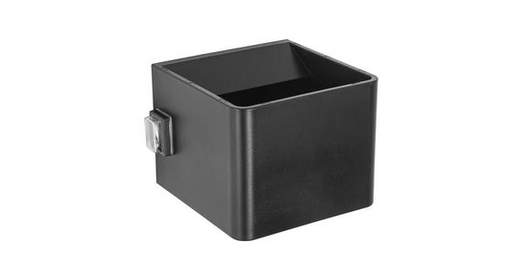 AKKU-WANDLEUCHTE - Schwarz, Basics, Kunststoff/Metall (10,1/10,28/8,05cm) - Novel