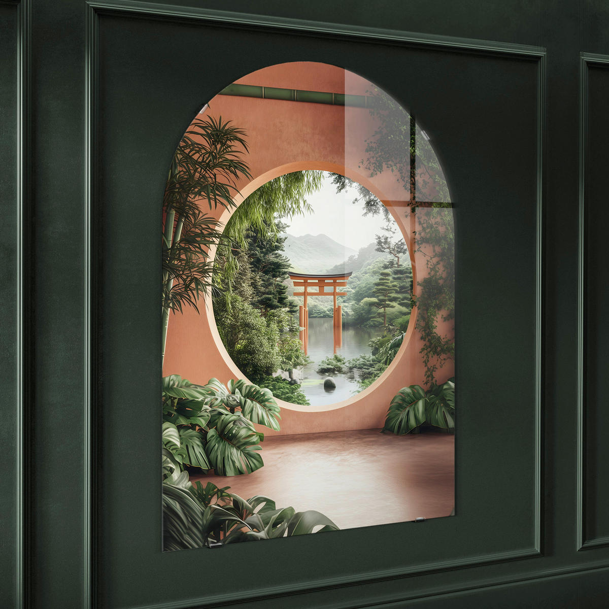 GLASBILD Landschaft & Natur 70/100 cm  - Multicolor, Basics, Glas/Papier (70/100cm)