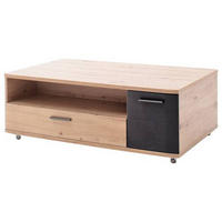 COUCHTISCH in Holzwerkstoff 115/70/42 cm  - Eichefarben/Anthrazit, Design, Holzwerkstoff/Metall (115/70/42cm) - Livetastic