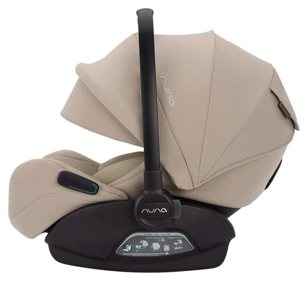 BABYSCHALE Arra flex   - Beigebraun, Basics, Kunststoff/Textil (70/43/58cm) - Nuna