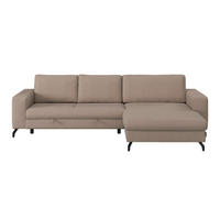 ECKSOFA Cappuccino  - Cappuccino, Trend, Textil (290/178cm) - P & B