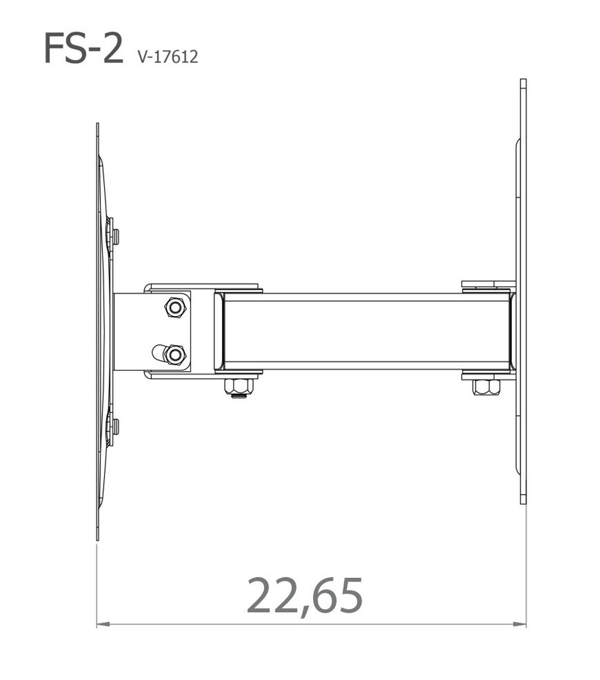 TV-WANDHALTER 37 Zoll  - Silberfarben, KONVENTIONELL, Metall (27,8/22,6/9,6cm) - MID.YOU