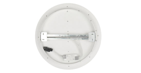 LED-DECKENLEUCHTE 43/8 cm - Weiß, Design, Glas/Kunststoff (43/8cm) - Novel