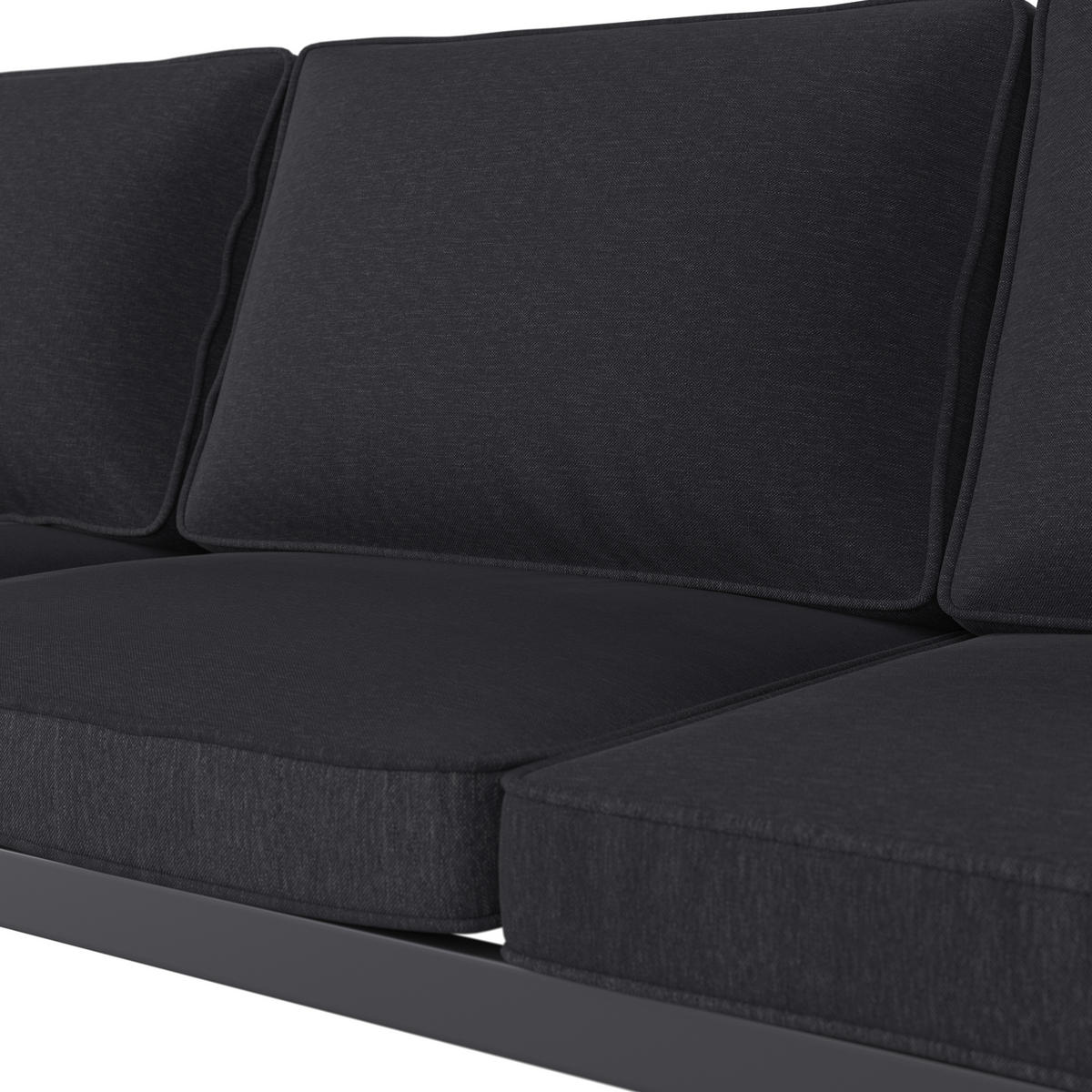 VRTNA GARNITURA   metal, plastika, tekstil  siva, prirodne boje    - siva/prirodne boje, Moderno, metal/tekstil (180/71/65cm) - Ambia Garden