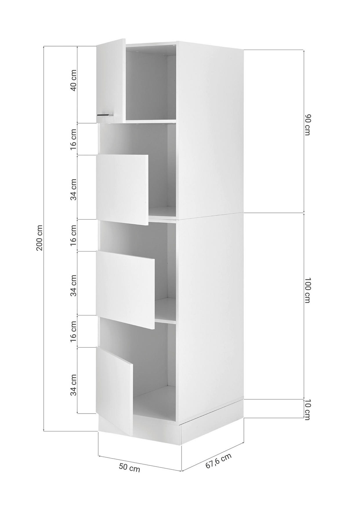SKŘÍŇ NA PRÁDLO, 50/200/67,6 cm - bílá/barvy nerez oceli, Konvenční, kov/kompozitní dřevo (50/200/67,6cm) - Respekta