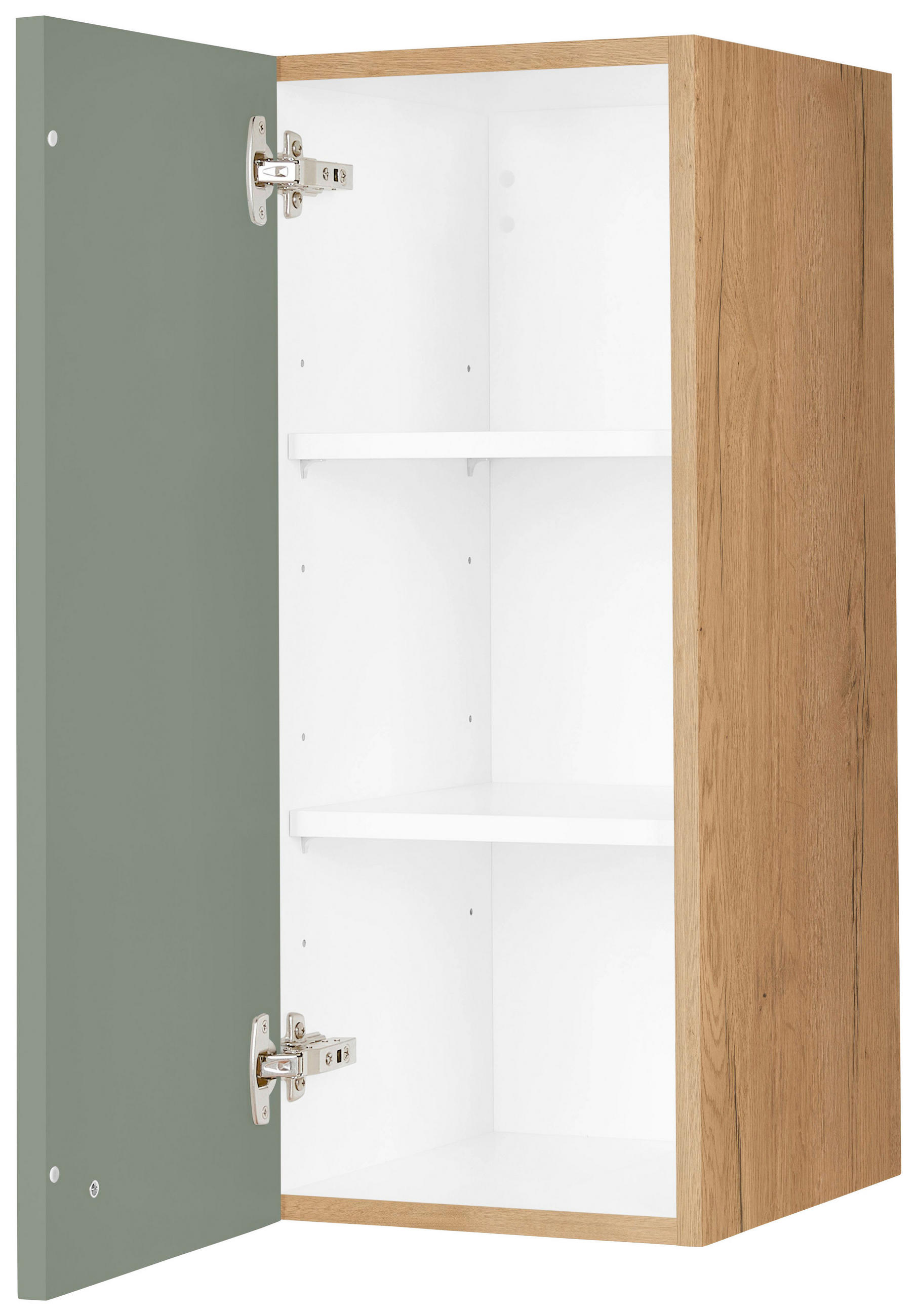 KÜCHENOBERSCHRANK 30/72/35 cm  in Grün, Eichefarben  - Eichefarben/Schwarz, MODERN, Holzwerkstoff/Metall (30/72/35cm) - Nobilia