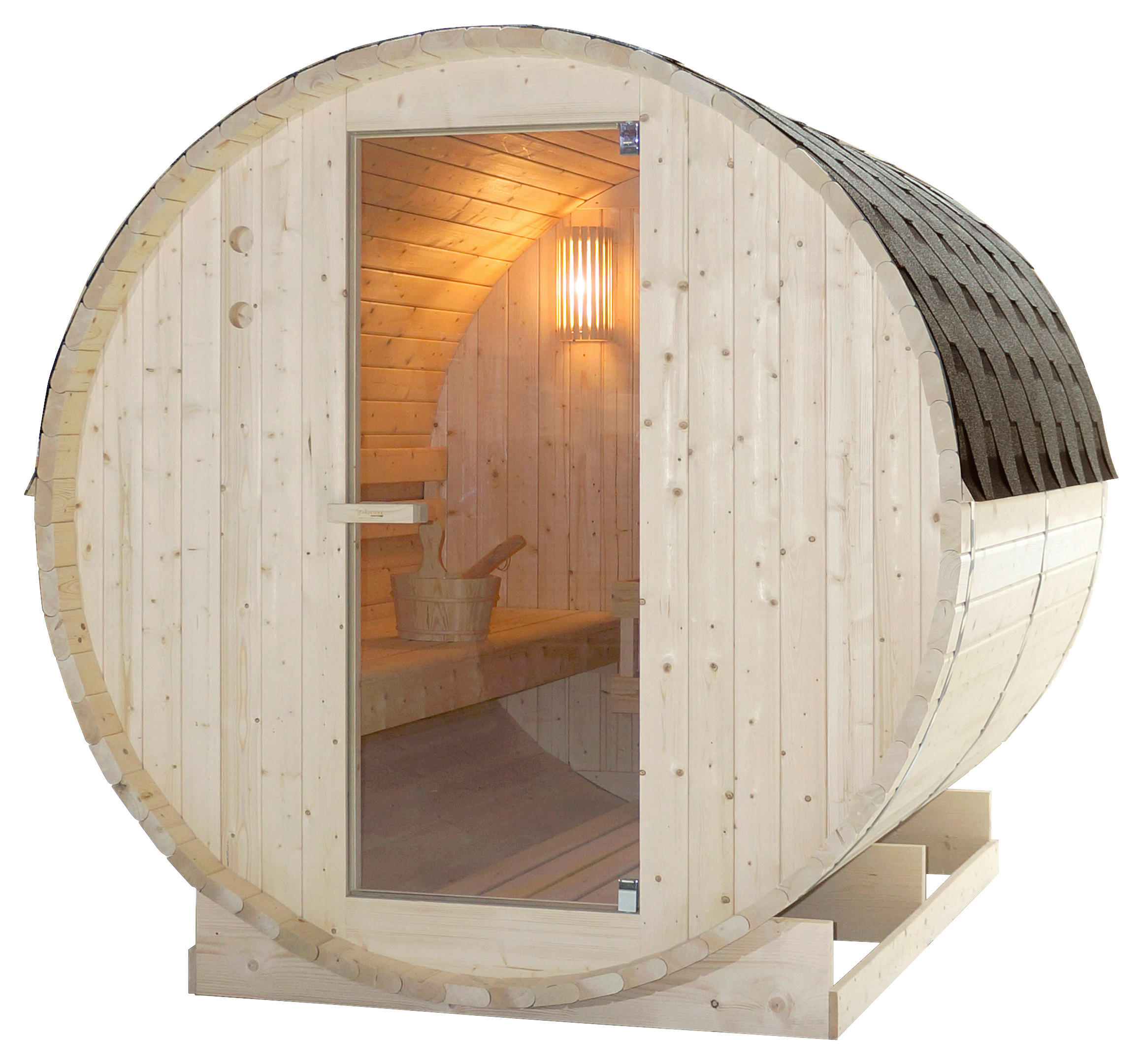 Saunafass Tromsö Fichtefarben B: 220 Cm