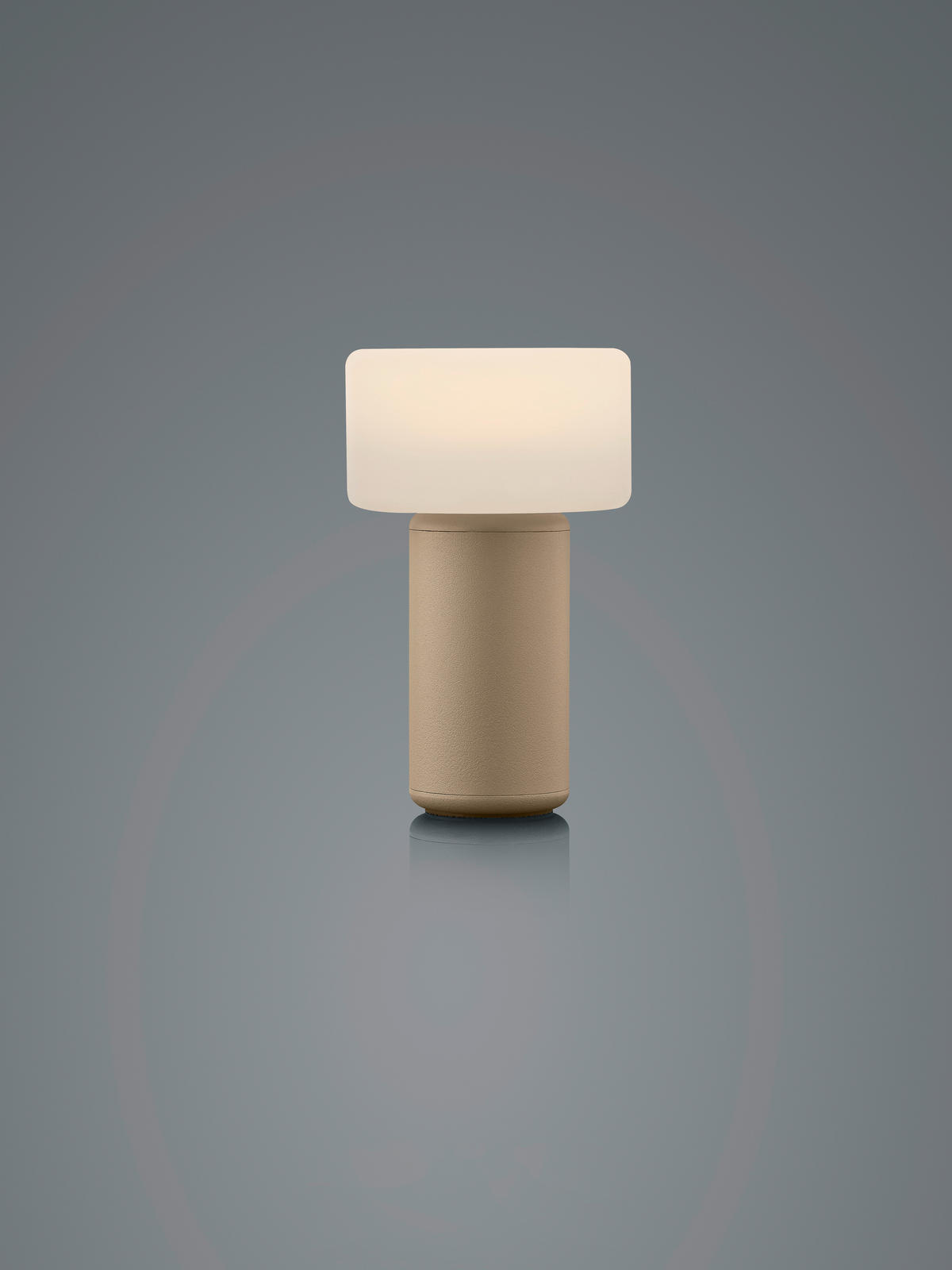 AKKU-TISCHLEUCHTE Tiny 8/13,5 cm  - Greige, Trend, Metall (8/13,5cm) - Hell