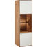 HÄNGEELEMENT Kerneiche vollmassiv Weiß, Eichefarben - Eichefarben/Weiß, Design, Glas/Holz (40,5/136,5/39cm) - Valnatura HÄNGEELEMENT Kerneiche vollmassiv Weiß, Eichefarben - Eichefarben/Weiß, Design, Glas/Holz (40,5/136,5/39cm) - Valnatura