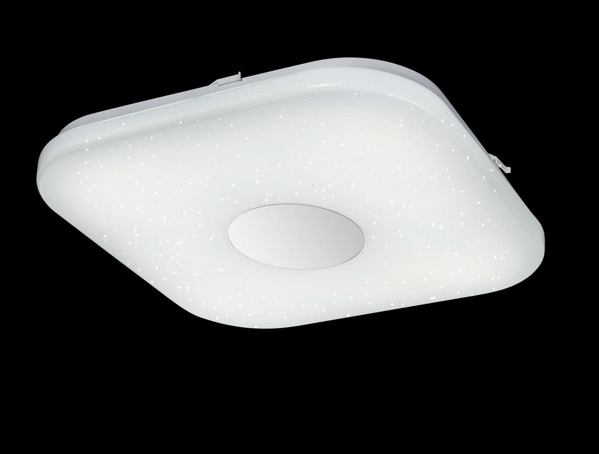 LED-DECKENLEUCHTE  35,5/35,5/5,3 cm    - Opal/Weiß, MODERN, Kunststoff/Metall (35,5/35,5/5,3cm)