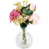 OKRASNI ŠOPEK           24 cm    - roza/zelena, Basics, umetna masa/steklo (24cm)