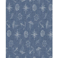 ASZTALTERÍTŐ   - kék, Basics, textil (2000cm)