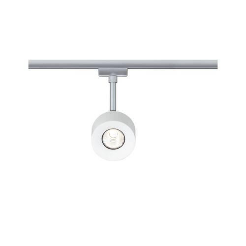 SCHIENENSYSTEM-STRAHLER URail 8,6/19,7 cm   - Chromfarben/Weiß, Basics, Kunststoff/Metall (8,6/19,7cm) - Paulmann
