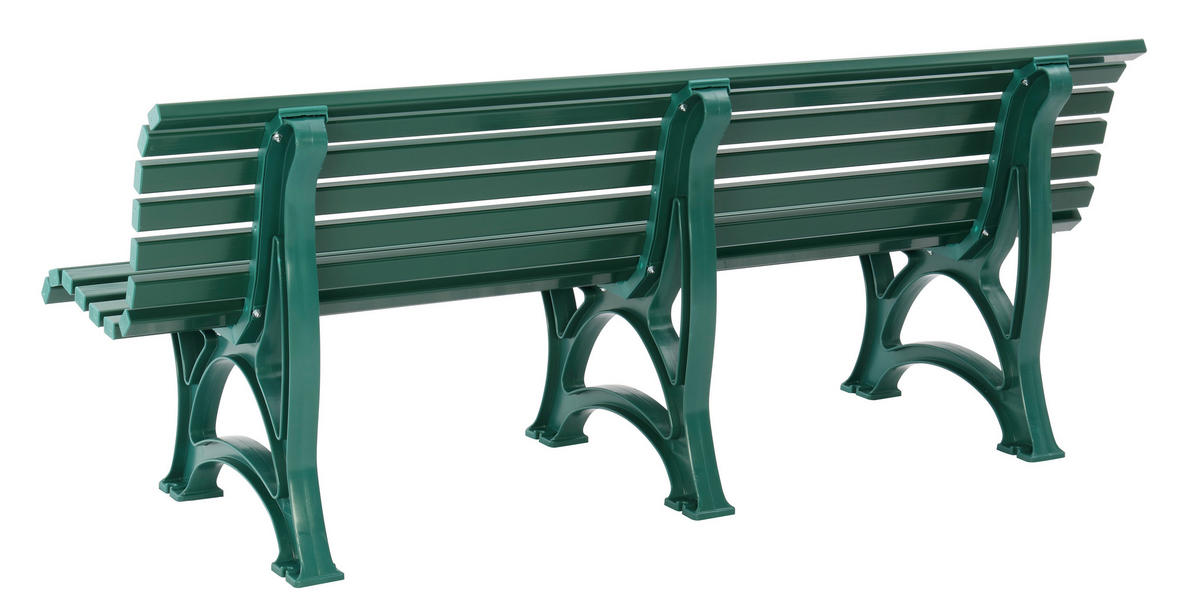 GARTENBANK 200/80/64 cm   - Grün, Basics, Kunststoff (200/80/64cm) - Modante