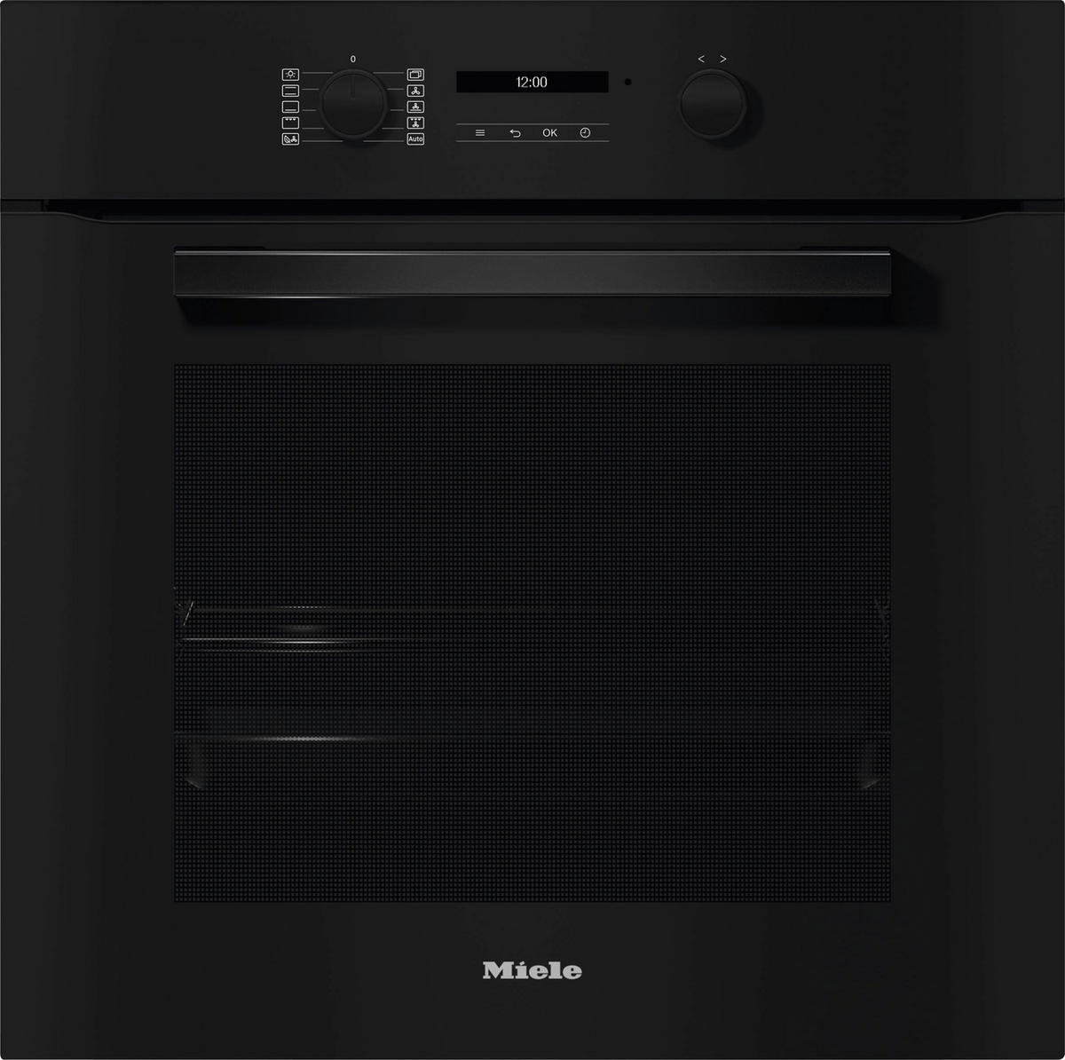 EINBAUBACKOFEN H2851B  - Schwarz, Basics, Glas/Metall (59,5/59,6/56,8cm) - Miele