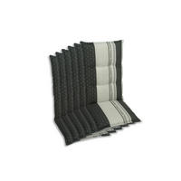 SESSELAUFLAGENSET Schriftzug  - Anthrazit, Basics, Textil (50/7/108cm)