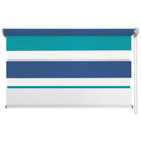 DOPPELROLLO    80/210 cm   - Blau/Weiß, Basics, Textil (80/210cm)