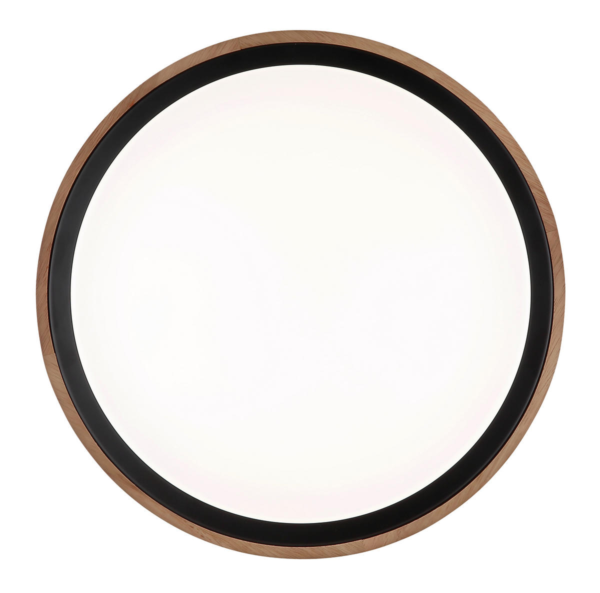 STROPNÍ LED SVÍTIDLO, 38/9,5 cm  - opál, Natur, kov/dřevo (38/9,5cm) - Globo