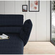 ECKSOFA  in Flachgewebe Dunkelblau  279-327/176-217 cm  - Schwarz/Dunkelblau, Design, Textil/Metall (279-327/176-217cm) - Dieter Knoll