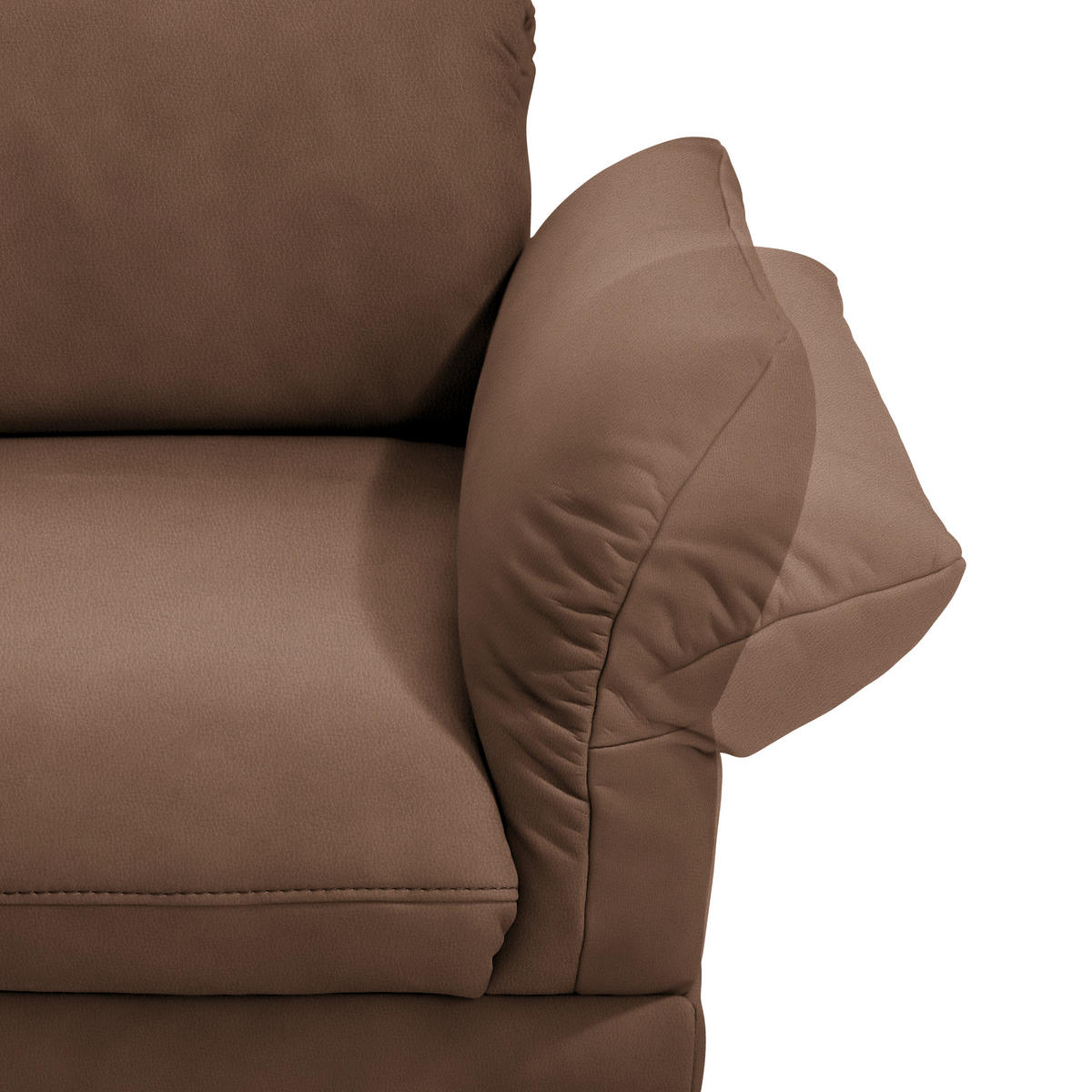 ECKSOFA in Echtleder Braun  - Anthrazit/Braun, Design, Leder/Metall (173/308cm) - Joop!