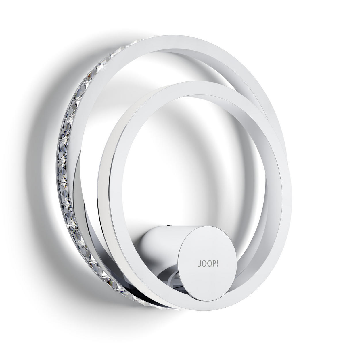 LED-WANDLEUCHTE - Klar/Chromfarben, Lifestyle, Glas/Metall (30,5/31cm) - Joop!