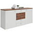 SIDEBOARD 180/85/44 cm - Eichefarben/Silberfarben, KONVENTIONELL, Holzwerkstoff (180/85/44cm) - Xora SIDEBOARD 180/85/44 cm - Eichefarben/Silberfarben, KONVENTIONELL, Holzwerkstoff (180/85/44cm) - Xora