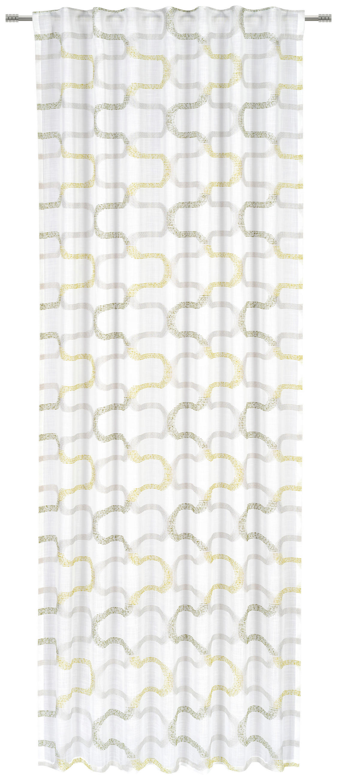 FERTIGVORHANG  halbtransparent   140/245 cm  - Grün, KONVENTIONELL, Textil (140/245cm) - Esposa