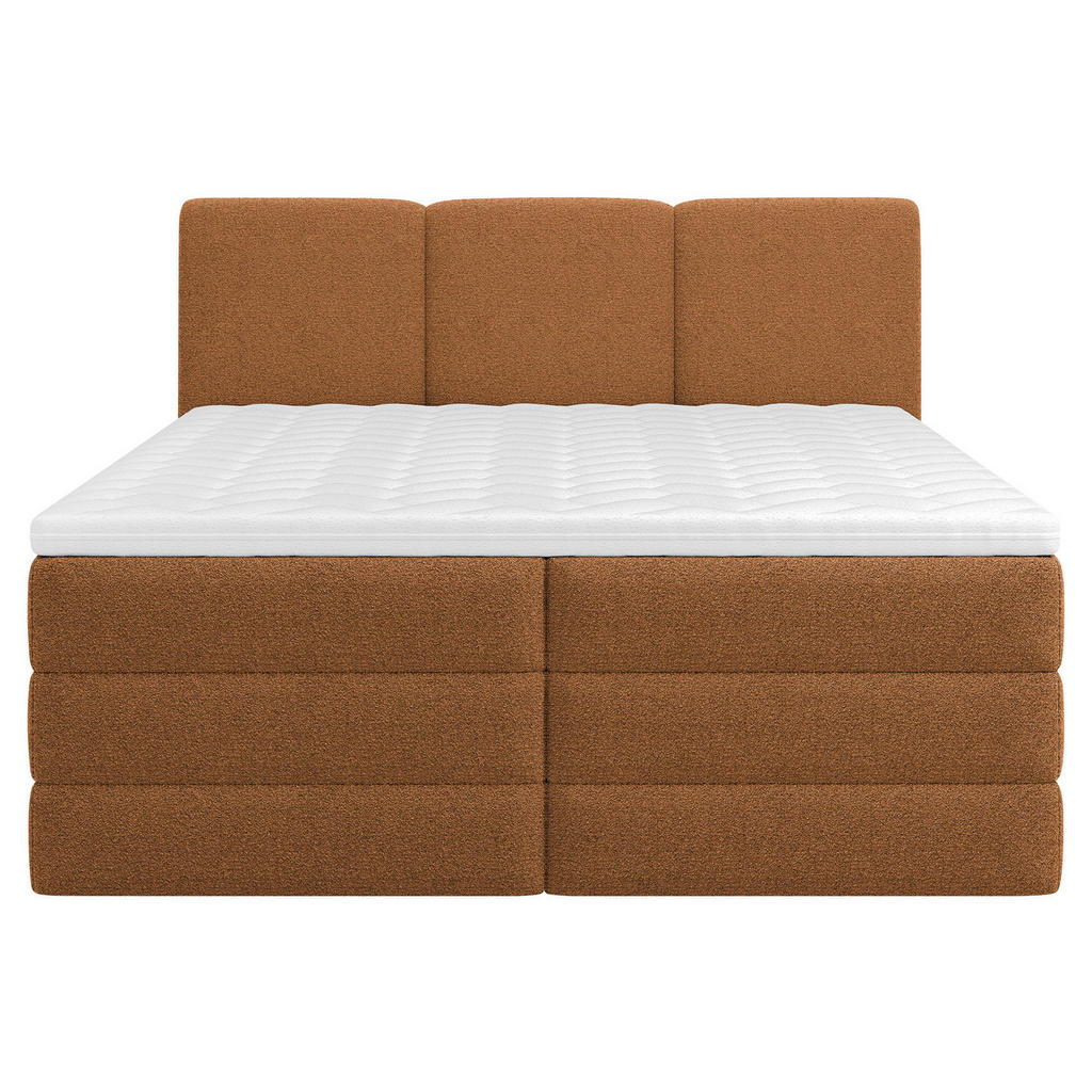 Thumbnail - Mid.you Boxspringbett, Rost, Holz, Textil, Holzwerkstoff, H2 + H3, Höhe ca. 19 cm, 160x200 cm, Bettkasten, gepolstertes ...