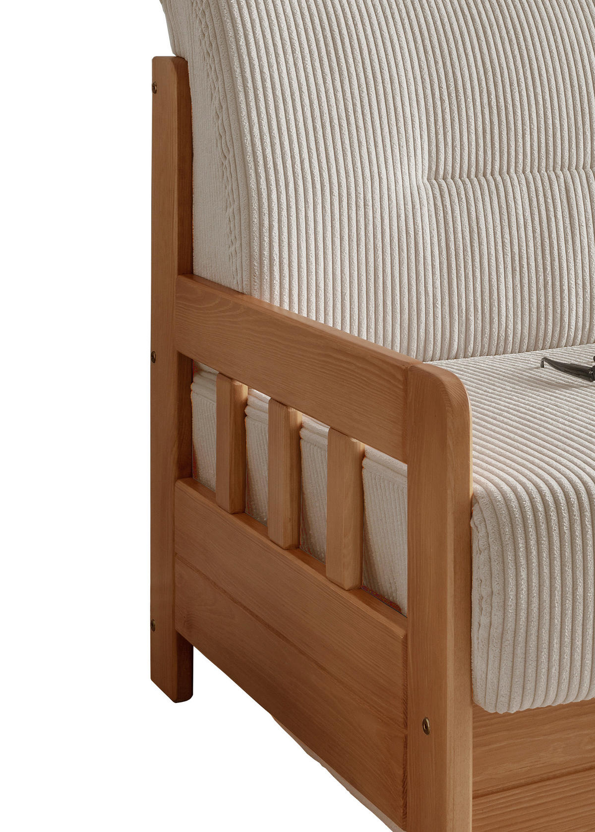 SCHLAFSOFA Cord Kieferfarben, Beige  - Beige/Kieferfarben, MODERN, Textil (154/88/90cm) - Livetastic