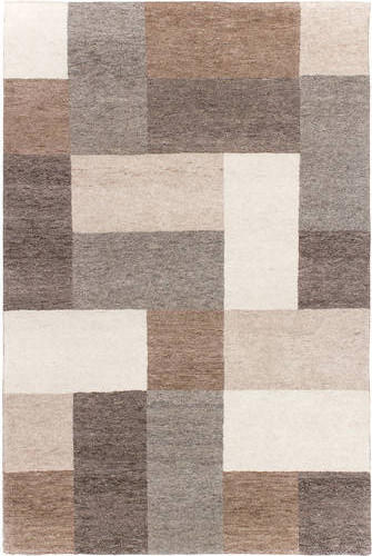 Cazaris Wollteppich Braun, Natur, Beige 200x300 cm