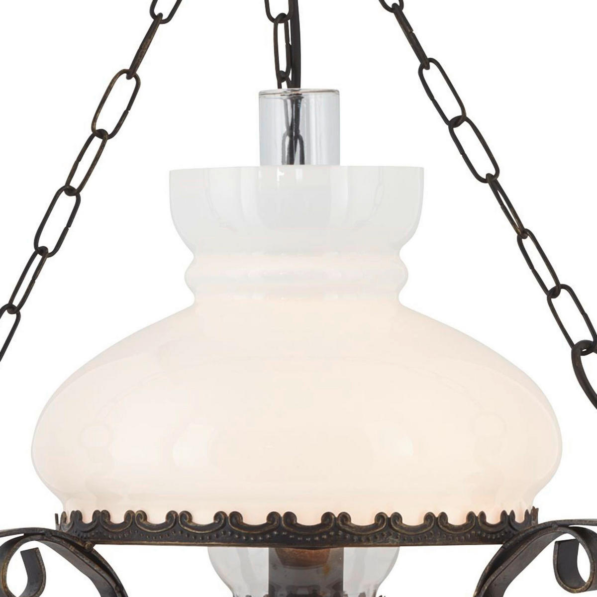 VISEČA SVETILKA  Rustic   45/45/55-93 cm        60 W E27 - barve medenine, Design, kovina/steklo (45/45/55-93cm)
