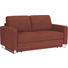 SCHLAFSOFA Webstoff Rot - Chromfarben/Rot, MODERN, Textil/Metall (179/88/85cm) - VENDA