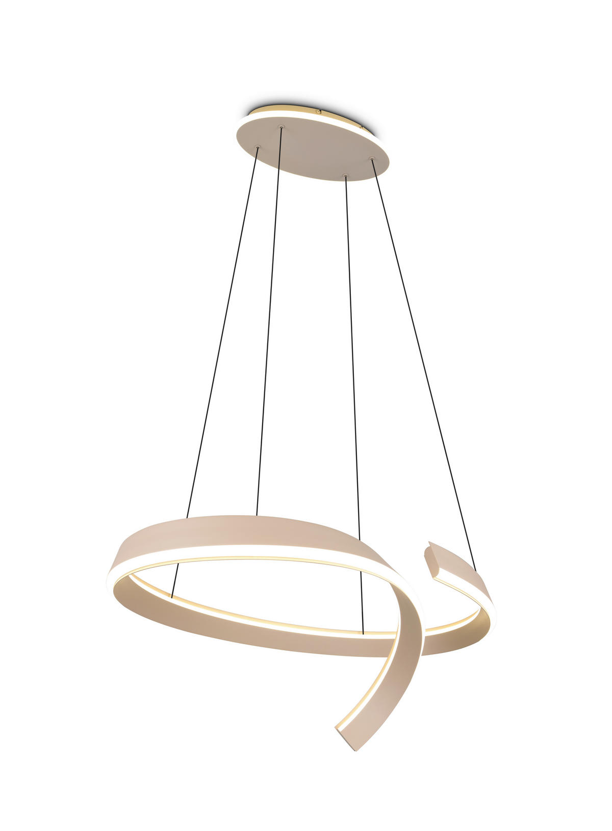 LED-HÄNGELEUCHTE CIRONDA 81/200/55 cm  - Beige, Design, Metall (81/200/55cm) - Cinque