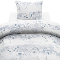 PÅSLAKANSET 150/200 cm  - vit/ljusblå, Basics, textil (150/200cm) - Best Price