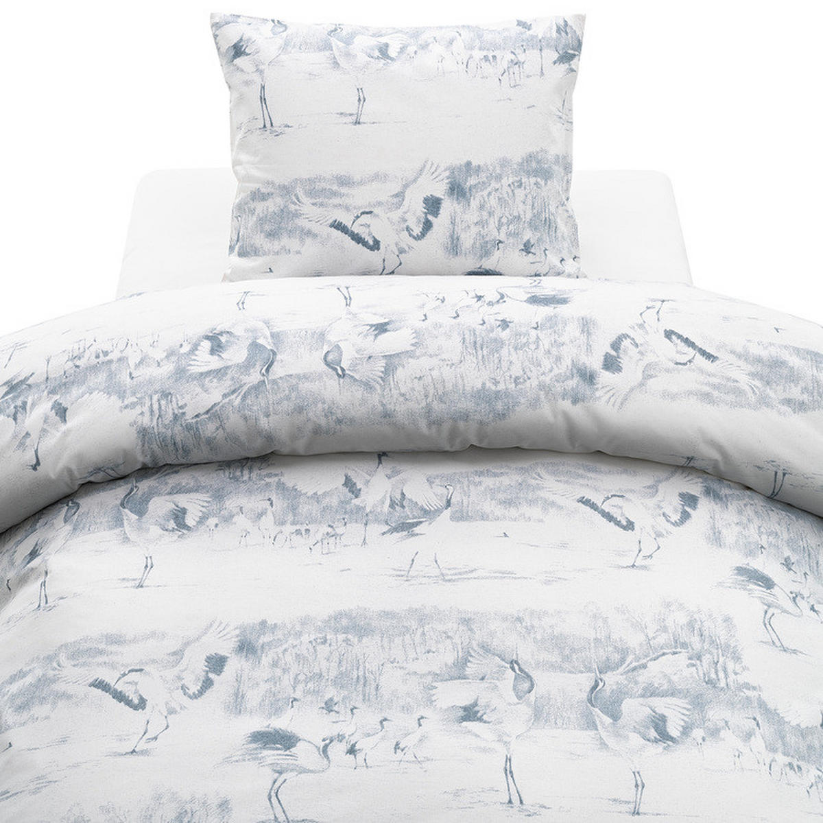 PÅSLAKANSET 150/200 cm  - vit/ljusblå, Basics, textil (150/200cm) - Best Price