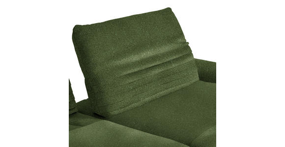 ECKSOFA  in Chenille Grün  280/170-195 cm  - Schwarz/Grün, Design, Textil/Metall (280/170-195cm) - Dieter Knoll