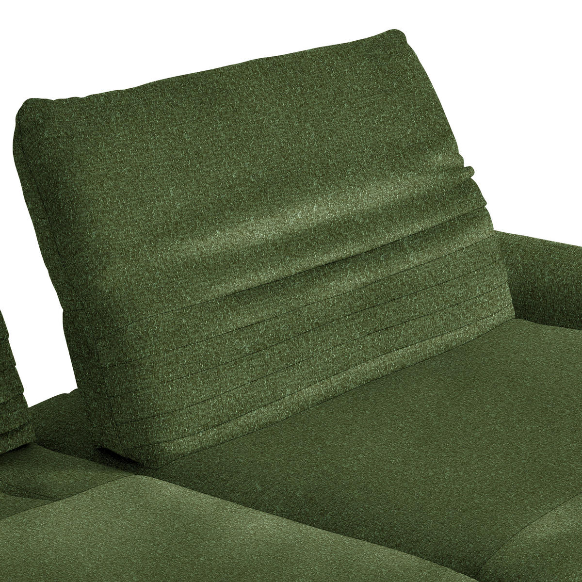 ECKSOFA in Chenille Grün  - Schwarz/Grün, Design, Textil/Metall (280/170-195cm) - Dieter Knoll