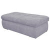 HOCKER Mikrofaser Grau  - Chromfarben/Grau, KONVENTIONELL, Textil/Metall (136/43/64cm) - MID.YOU
