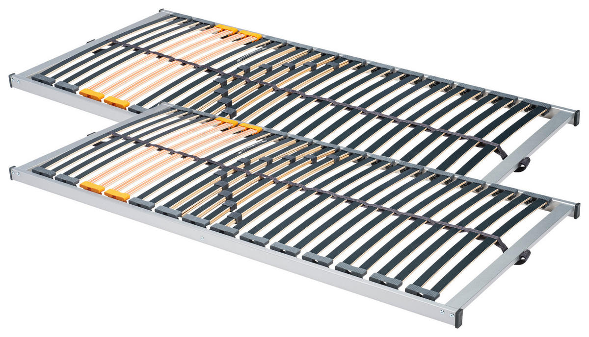 LATTENROST-SET 180/200 cm Buche  - Silberfarben, Basics, Holz (180/200cm) - Elastica