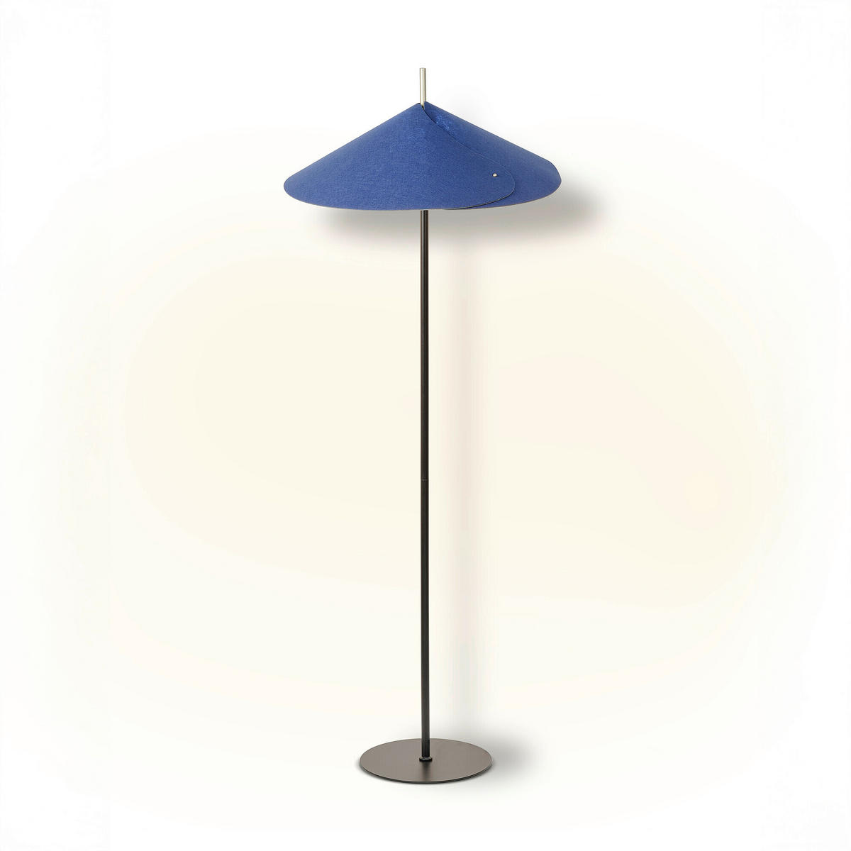 STEHLEUCHTE 50/131,5 cm   - Blau, Basics, Glas/Textil (50/131,5cm) - Osram