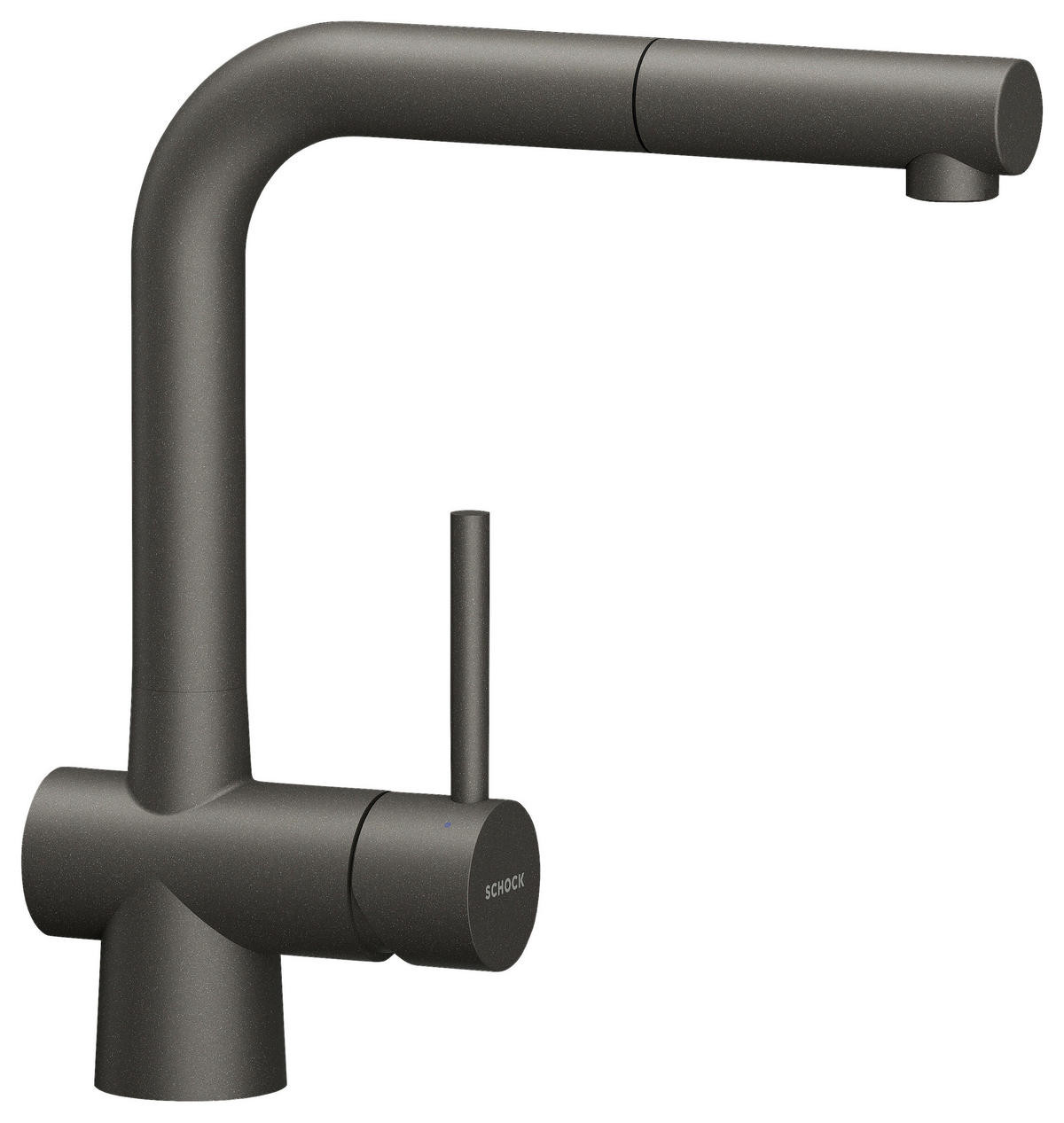 KÜCHENARMATUR 517120SIL  - Anthrazit, Basics, Stein/Metall (5,1/28,5/21,6cm) - Schock