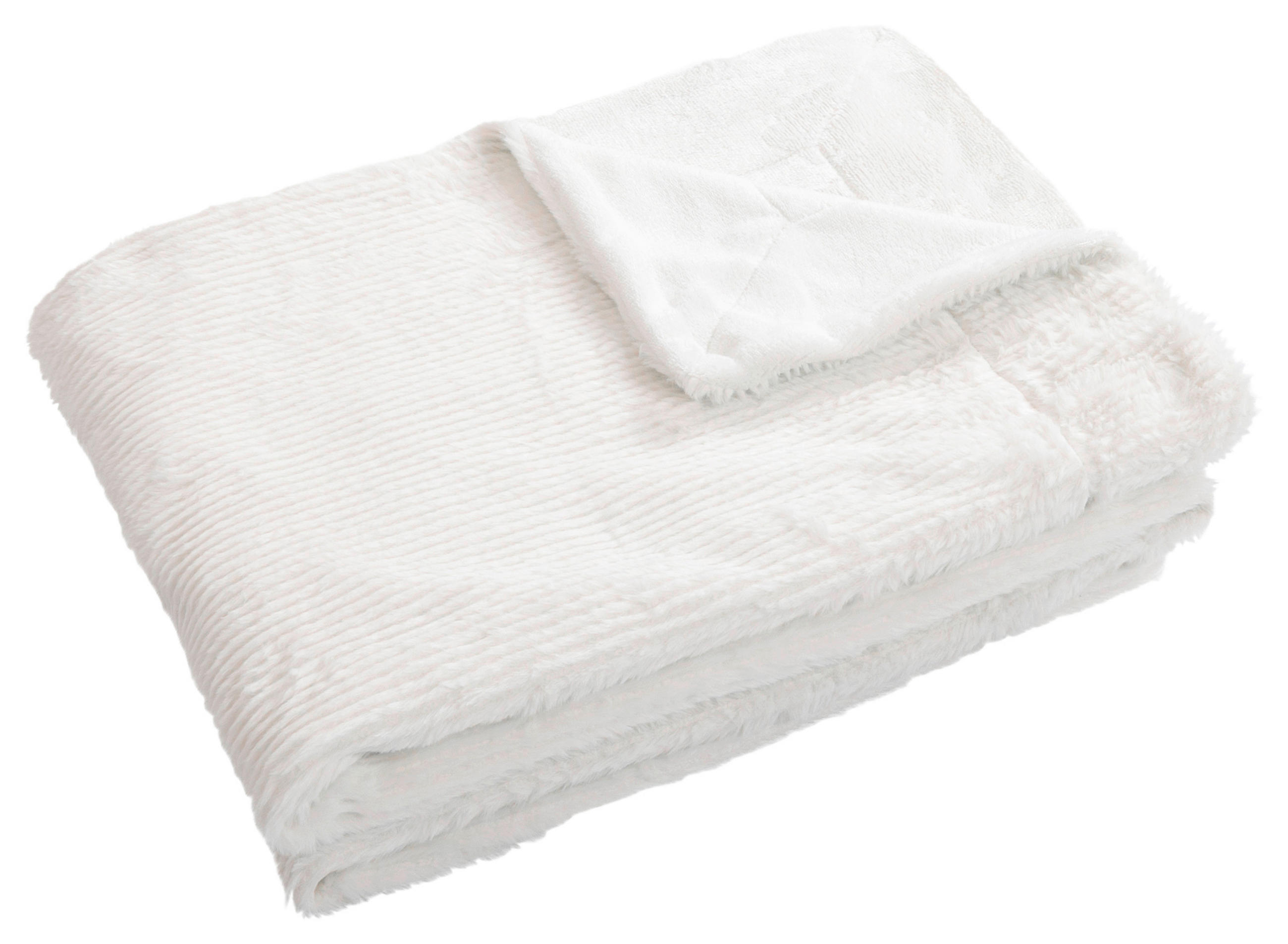 DECKE Rabbit Stripes 150/200 cm  - Weiß, Basics, Textil (150/200cm) - Novel