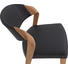 STUHL Altholz, Eiche massiv Eichefarben, Grau - Eichefarben/Grau, Design, Holz/Textil (53/82/57cm) - Voglauer