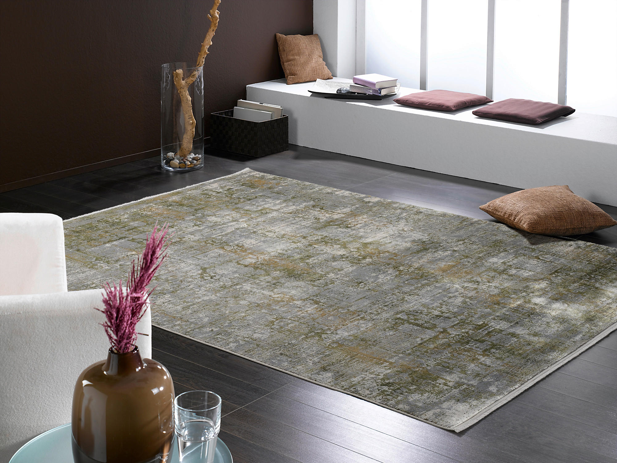 WEBTEPPICH 80/150 cm Grün  - Grün, Design, Textil (80/150cm) - Musterring