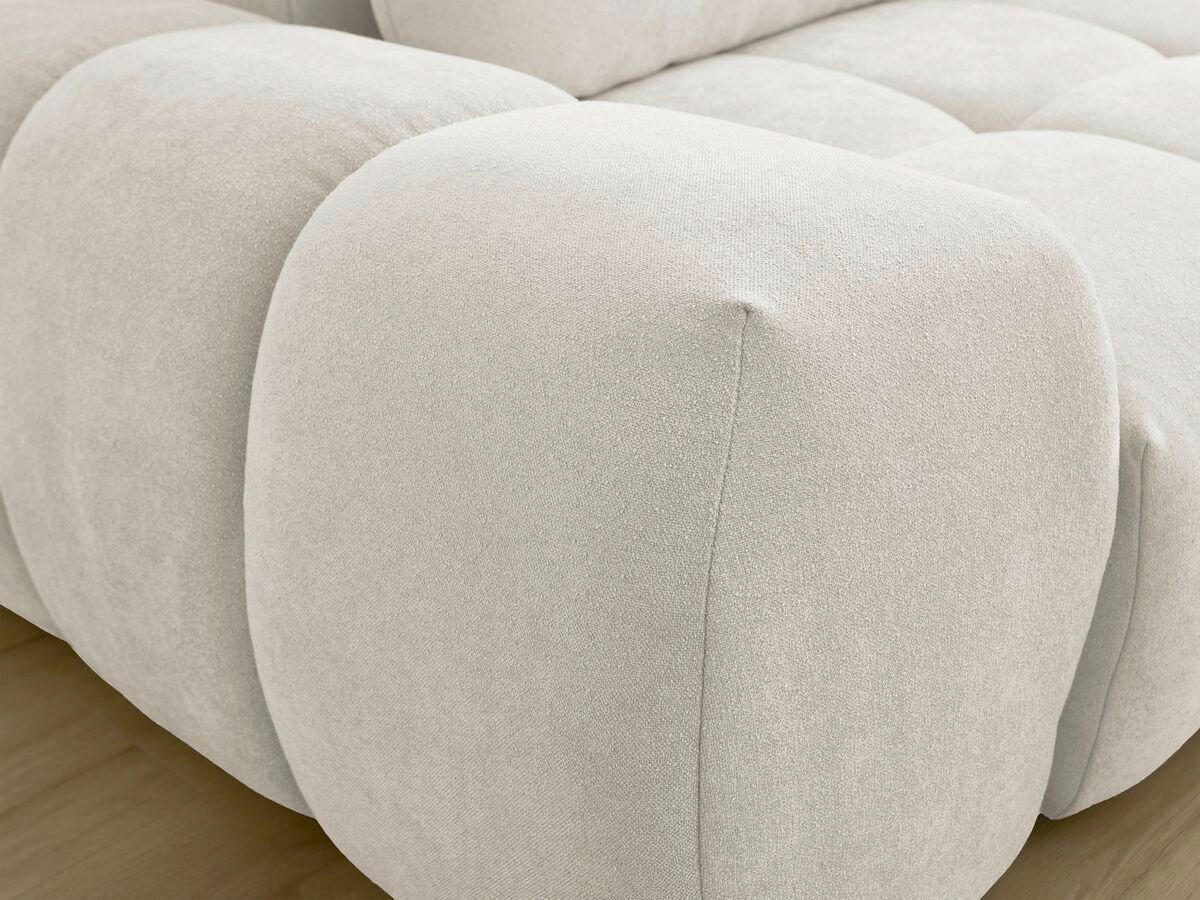 SCHLAFSOFA EVEREST  mit Rücken echt, Armteil links, Armteil rechts Struktur Beige  - Beige/Schwarz, MODERN, Kunststoff/Textil (278/90/115cm)