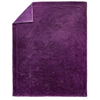 KOŽEŠINOVÁ DEKA, polyester, 150/200 cm - fialová, Design, textil (150/200cm) - Novel