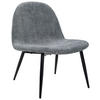 SESSEL Bouclé Grau, Schwarz    - Schwarz/Grau, Design, Holz/Textil (63/82/74cm) - Livetastic